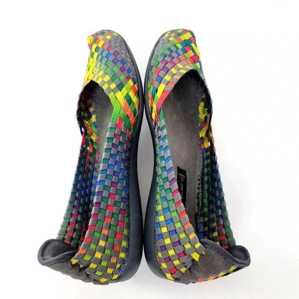 Steven by Steve Madden Rainbow Woven Ballet Flats - 8 - Picture 8 of 10